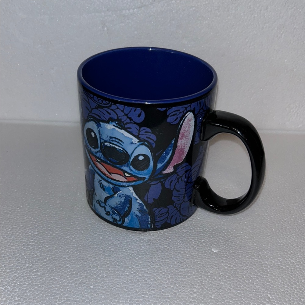 Disney Stitch Blue Coffee Mug Cute Cartoon Character Cup - Picture 2 of 4